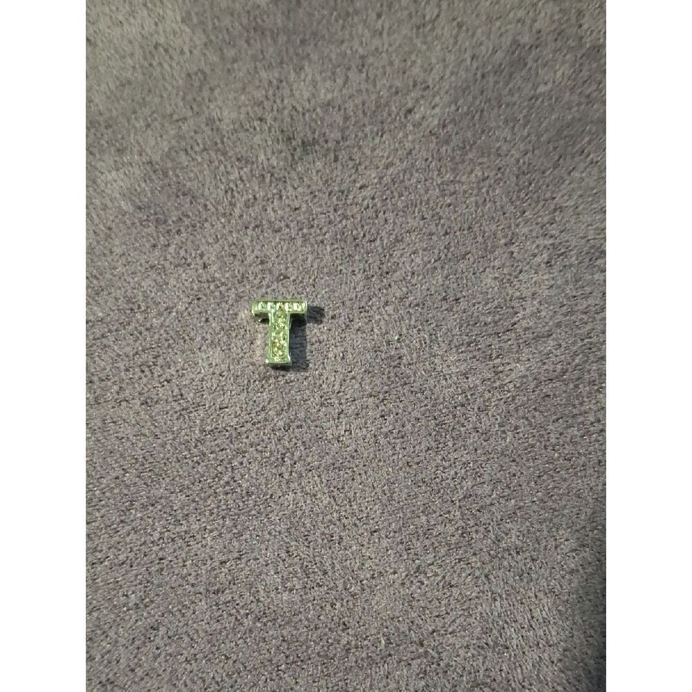 Tau Charm with Rhinestones For Floating Lockets